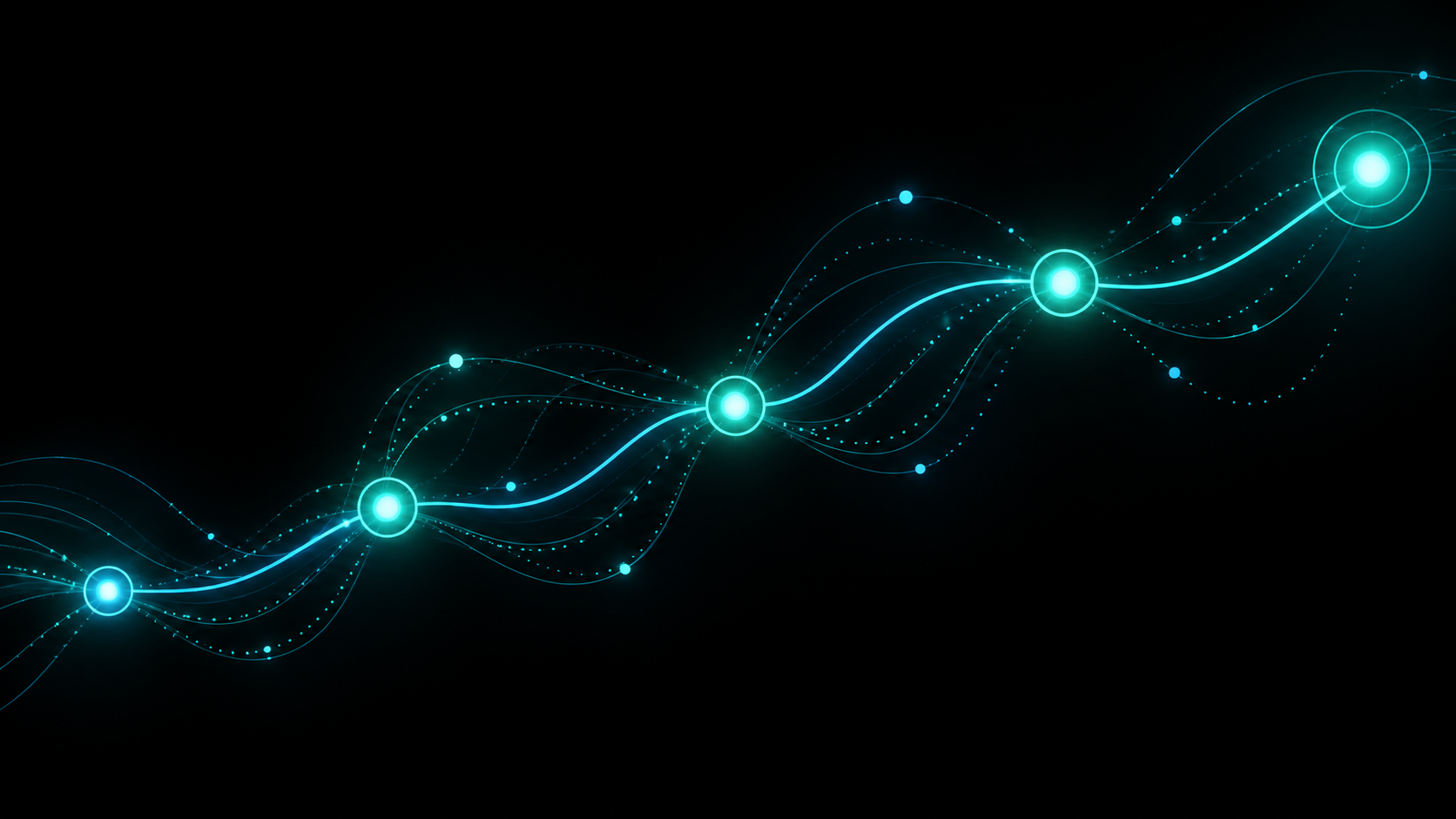 Abstract customer journey flow