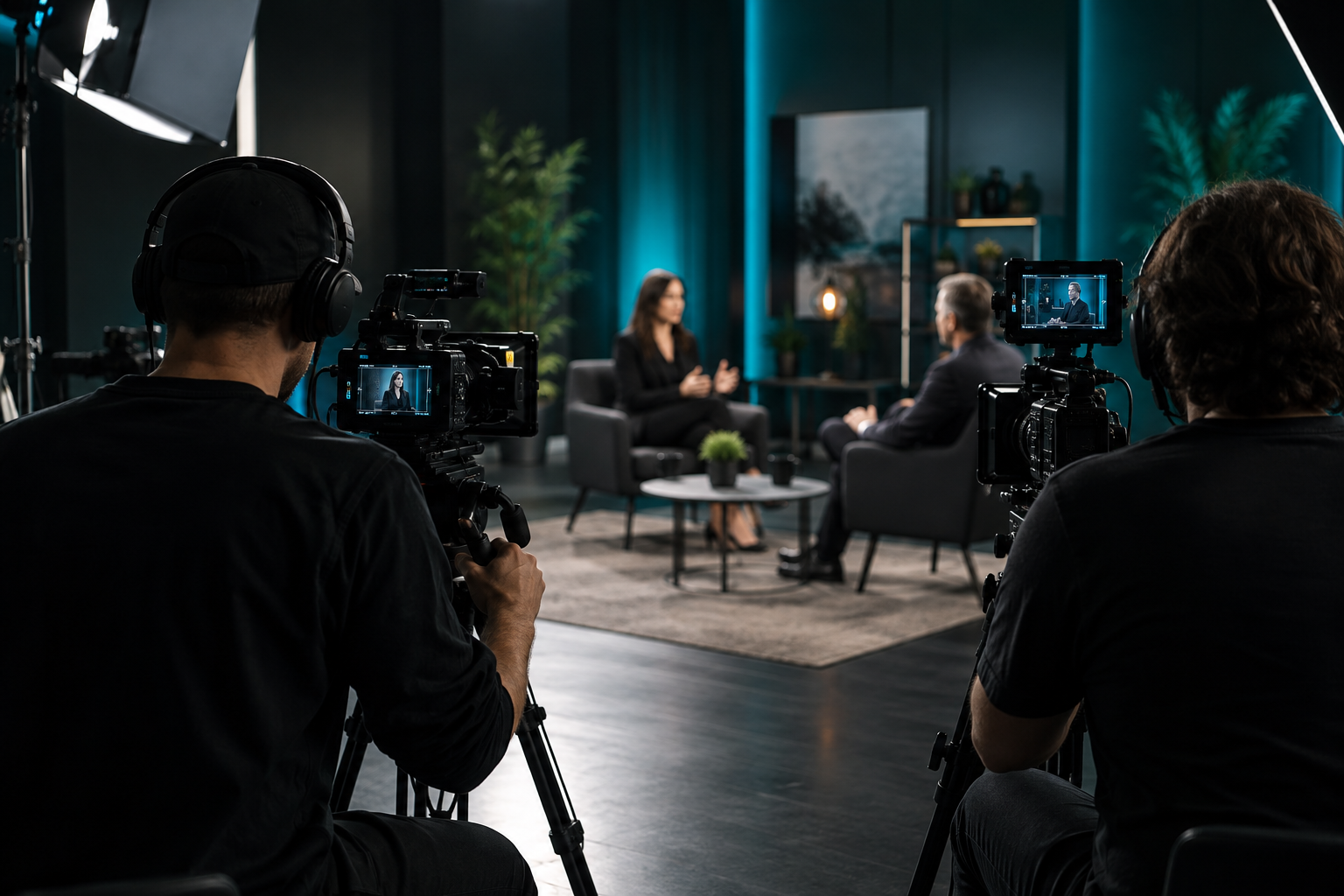 Two-camera production setup